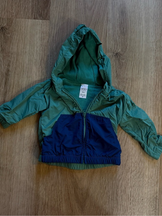 Carter's Other - Carter's Green and Navy Hooded Windbreaker Jacket